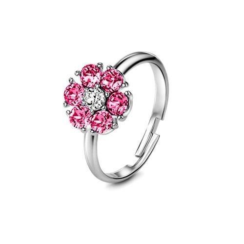Flower of Soul Ring October (Rose) - Euro Sparkles